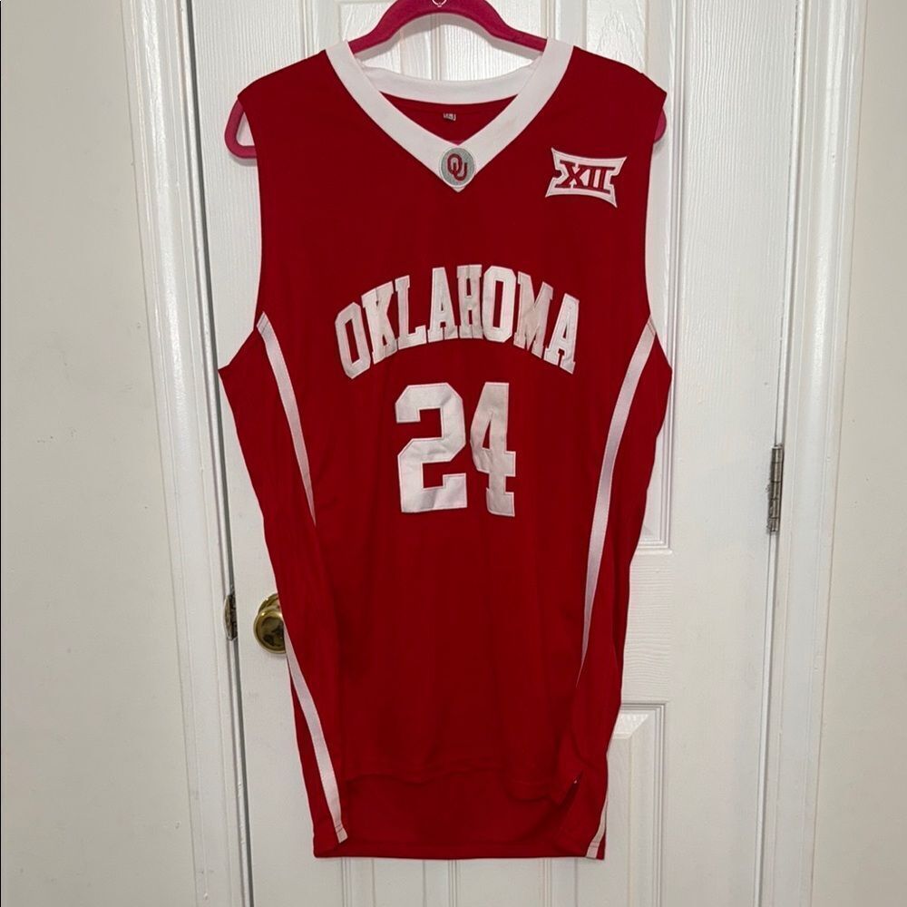 Red Oklahoma Basketball Jersey